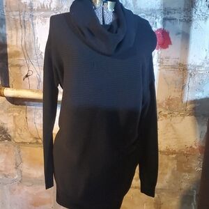 Bench Women's Black Cowl Neck Sweater Dress